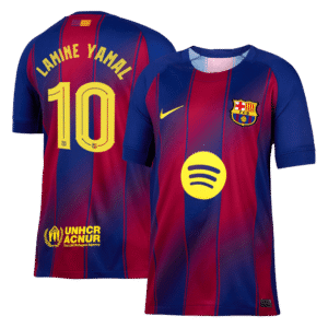 LAMINE YAMAL #10 Barcelona Home Soccer Jersey 2025/26 -UCL