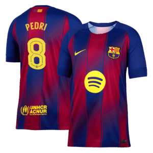 PEDRI #8 Barcelona Home Soccer Jersey 2025/26 -UCL
