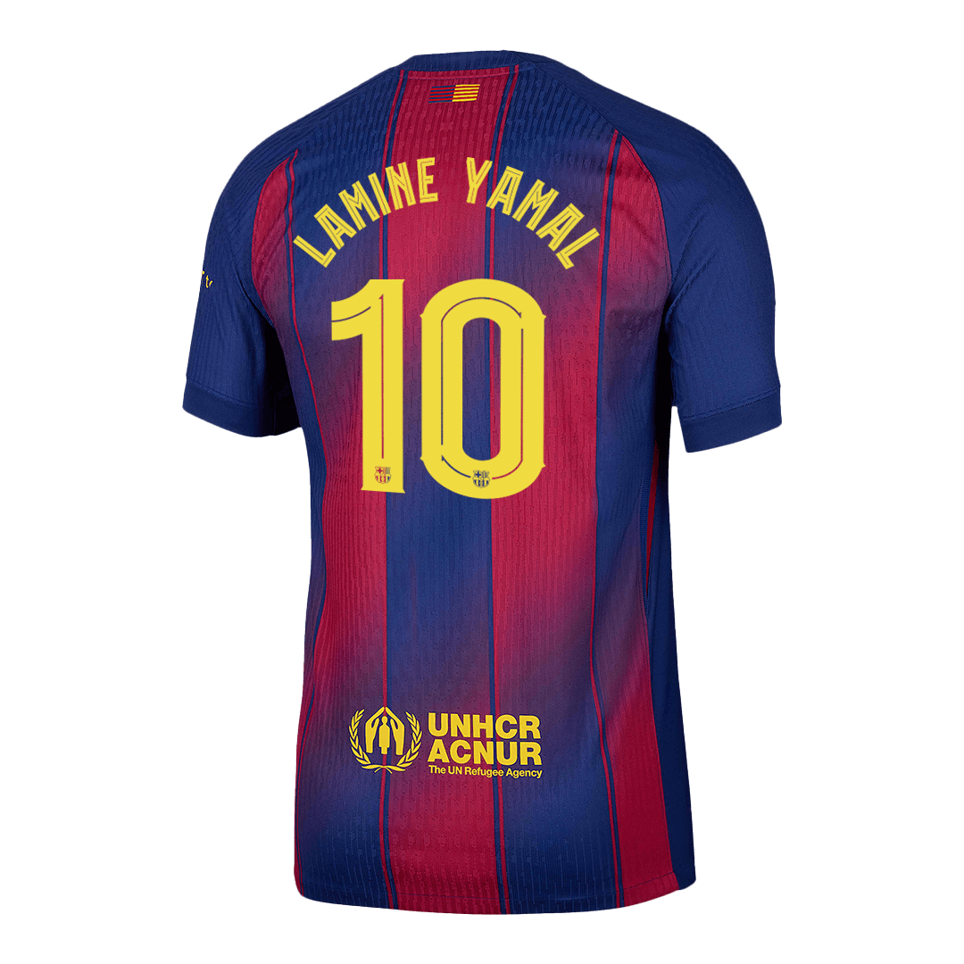 LAMINE YAMAL #10 Barcelona Home Authentic Soccer Jersey 2025/26 - UCL - Image 2