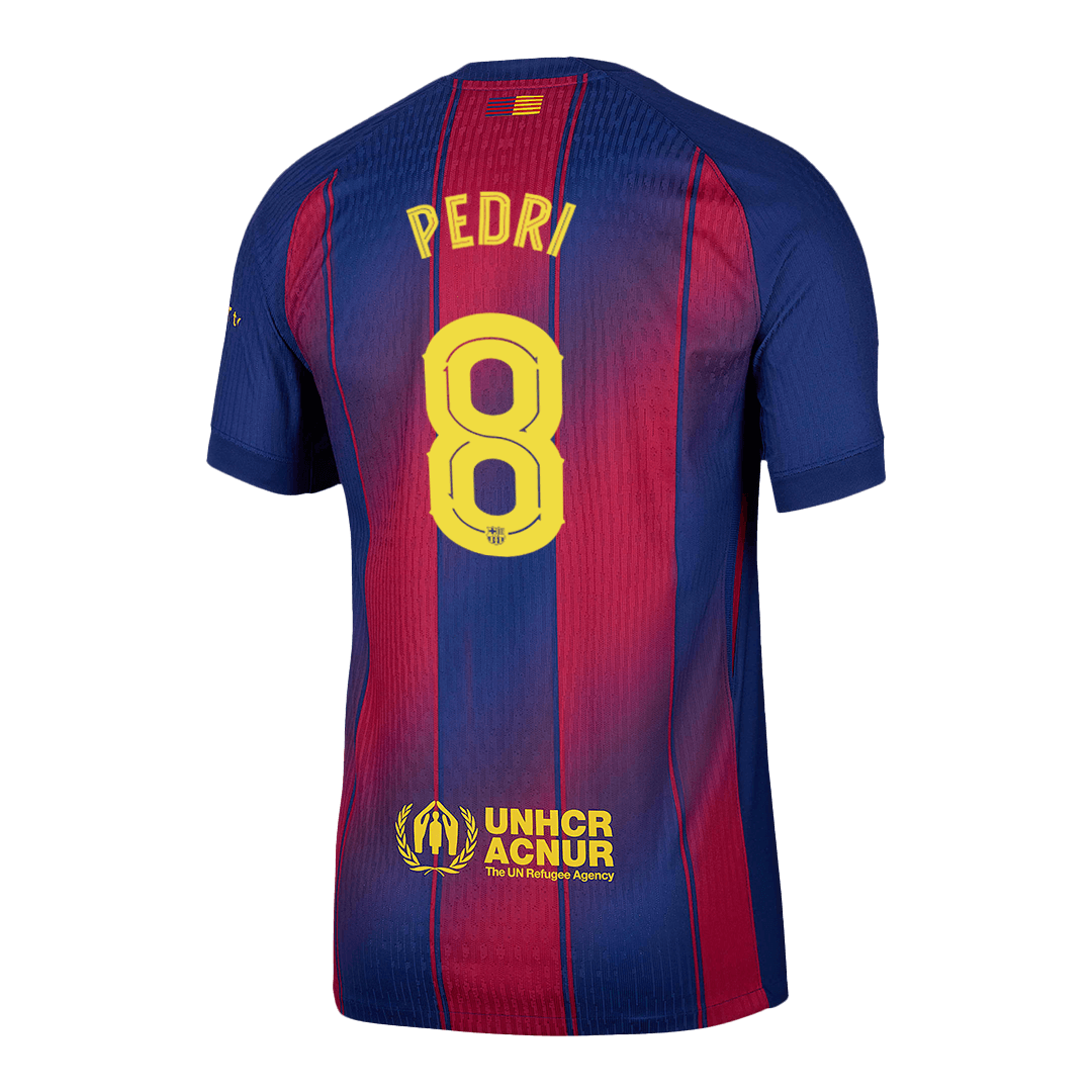 PEDRI #8 Barcelona Home Authentic Soccer Jersey 2025/26 - UCL - Image 2