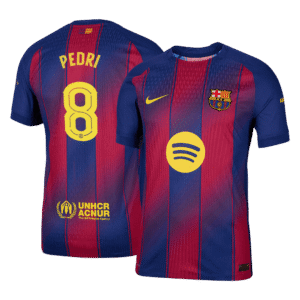 PEDRI #8 Barcelona Home Authentic Soccer Jersey 2025/26 - UCL