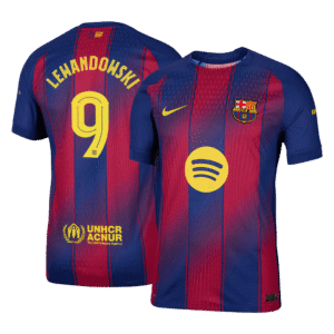 LEWANDOWSKI #9 Barcelona Home Authentic Soccer Jersey 2025/26 - UCL