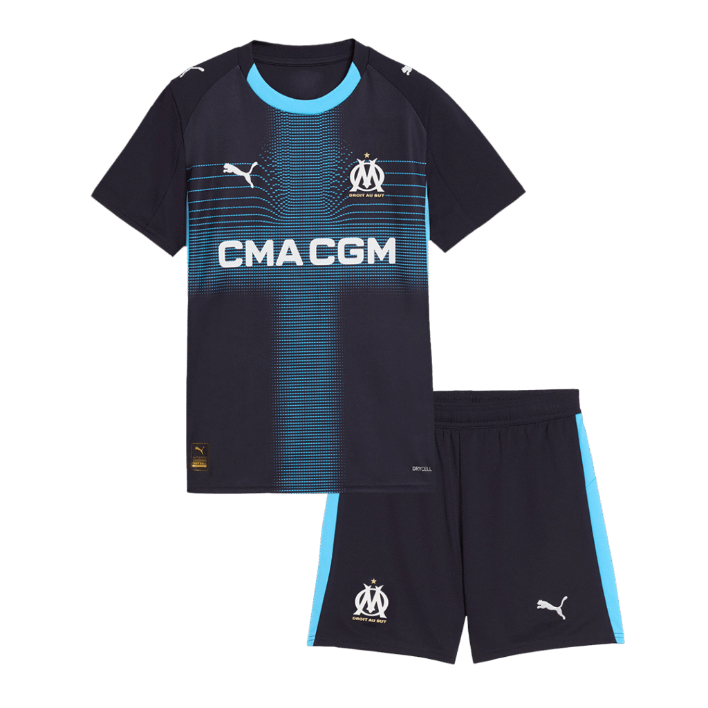 Marseille Away Kids Soccer Jerseys Kit 2025/26