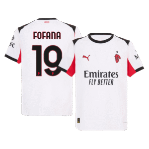 AC Milan Authentic FOFANA #19 AC Milan Away Authentic Soccer Jersey 2025/26