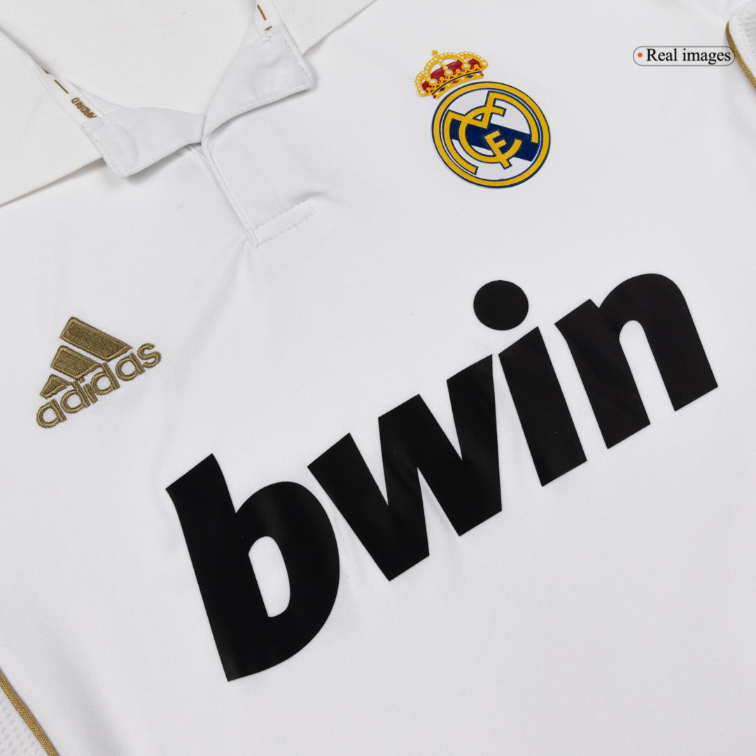 Retro Soccer Jersey Real Madrid Home Long Sleeve 2011/12 - Image 5