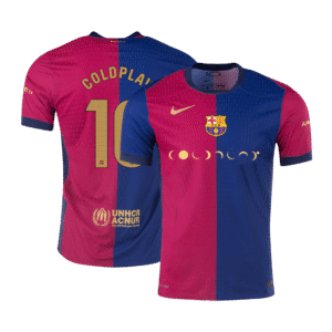 Authentic COLDPLAY #10 Barcelona Home Soccer Jersey 2024/25 - COLDPLAY