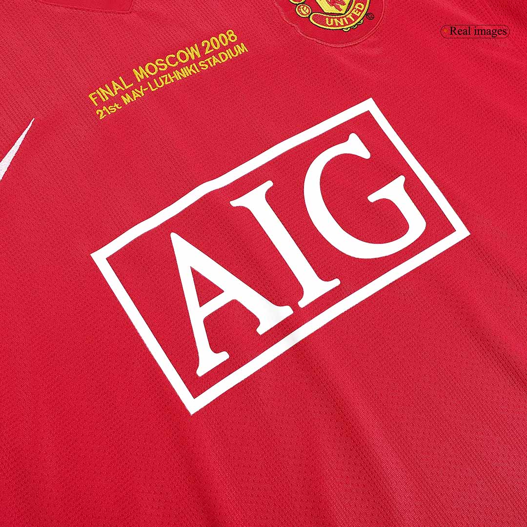 RONALDO #7 Manchester United Retro Jersey Home Soccer Shirt 2007/08 - UCL Final - Image 7