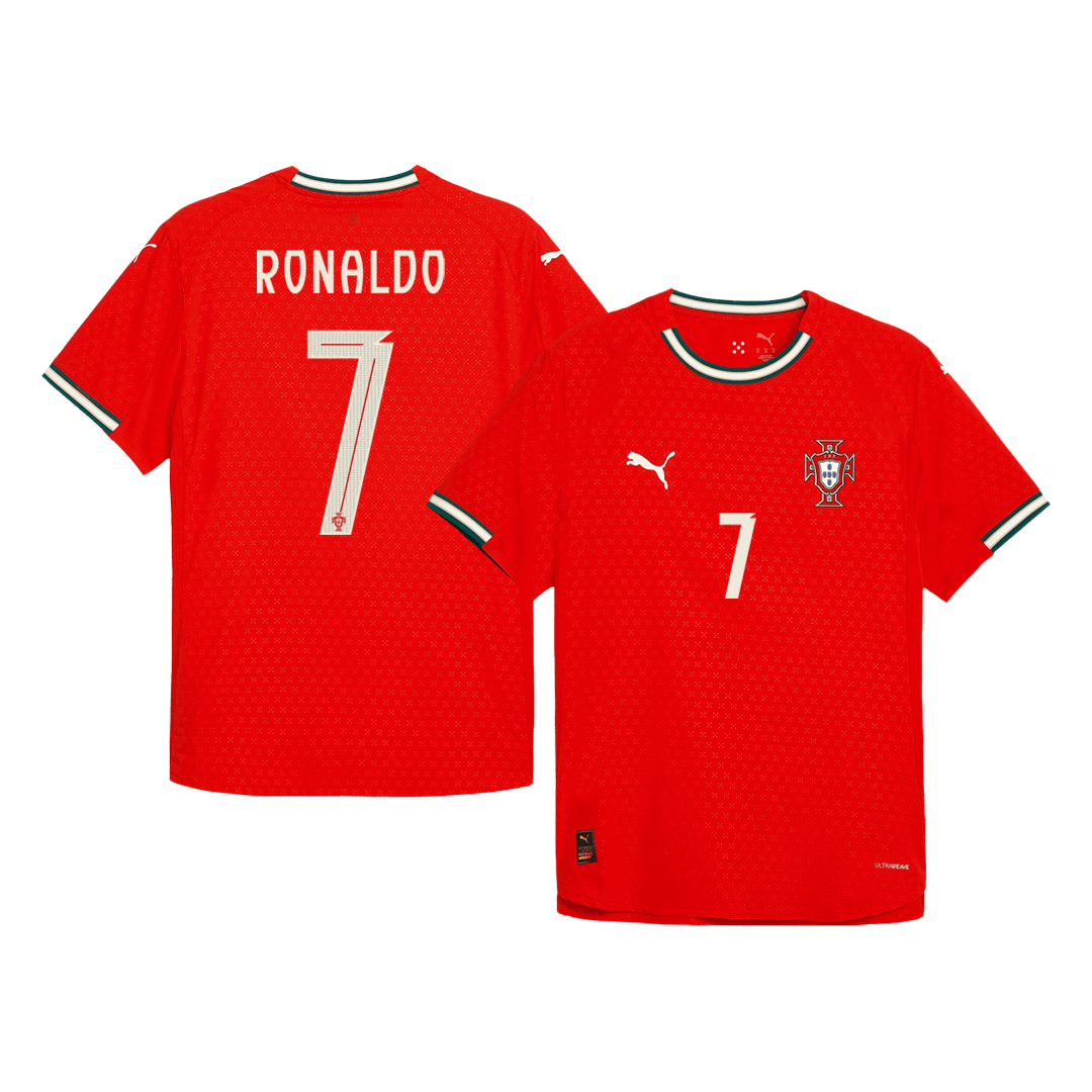 Authentic RONALDO #7 Portugal Home Soccer Jersey 2025 Red