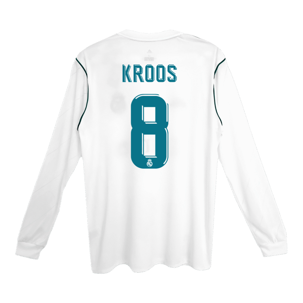 Retro Jersey KROOS #8 Real Madrid Retro Jersey Home Soccer Shirt 2017/18