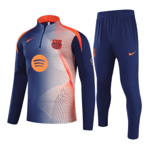 Barcelona 1/4 Zip Tracksuit 2025/26 Kids Black&Orange