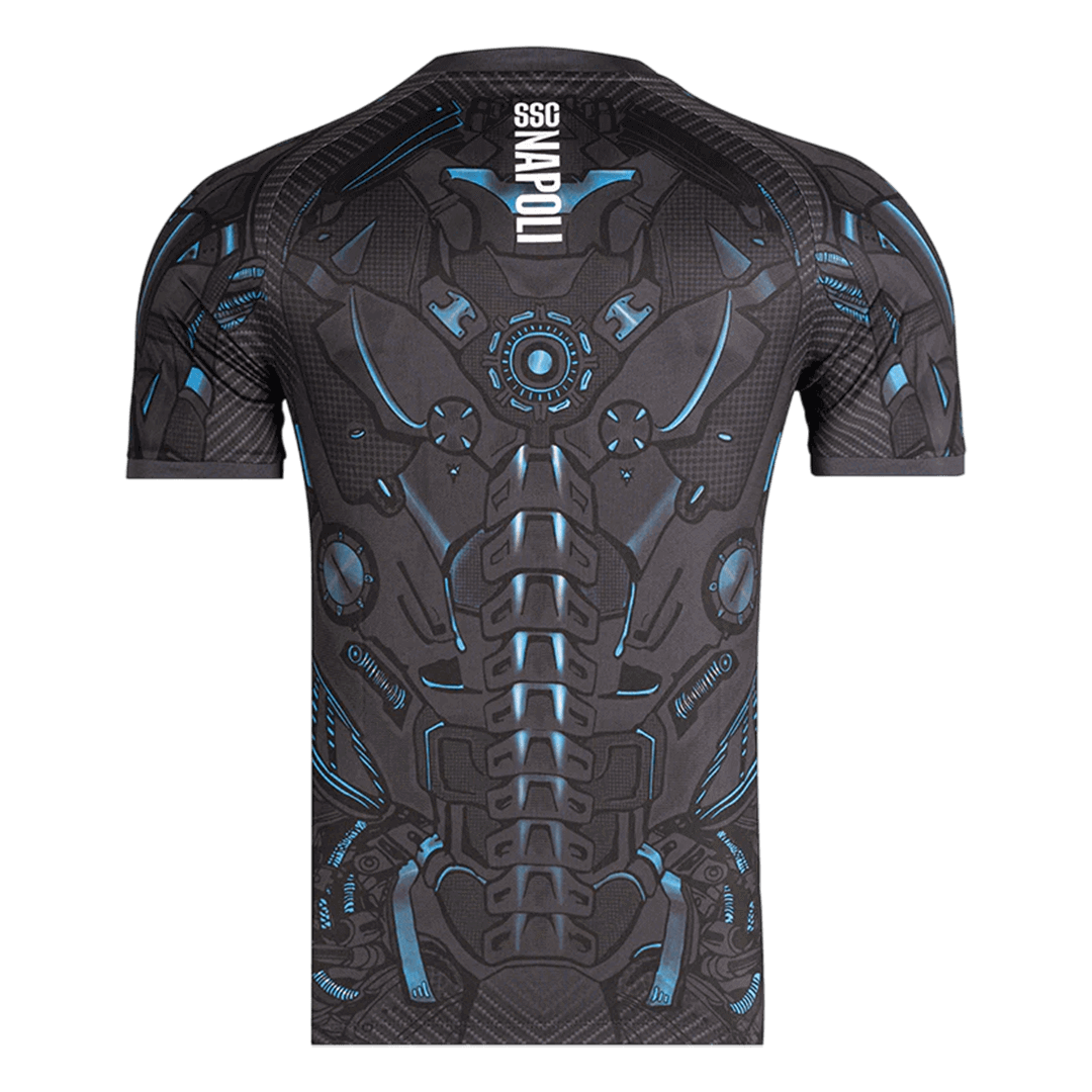 Napoli Pre-Match Soccer Jersey 2025/26 Black - Image 3