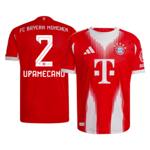 UPAMECANO #2 Bayern Munich Home Authentic Soccer Jersey 2025/26