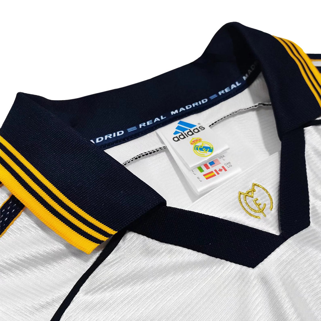 Retro Jersey RAUL #7 Real Madrid Retro Jersey Home Soccer Shirt 1998/00 - Image 9