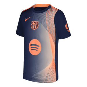 Barcelona Pre-Match Soccer Jersey 2025/26 Orange&Black