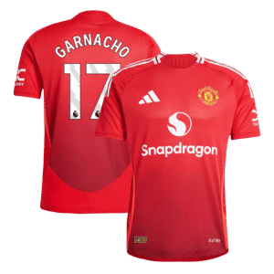 Authentic GARNACHO #17 Soccer Jersey Manchester United Home Shirt 2024/25