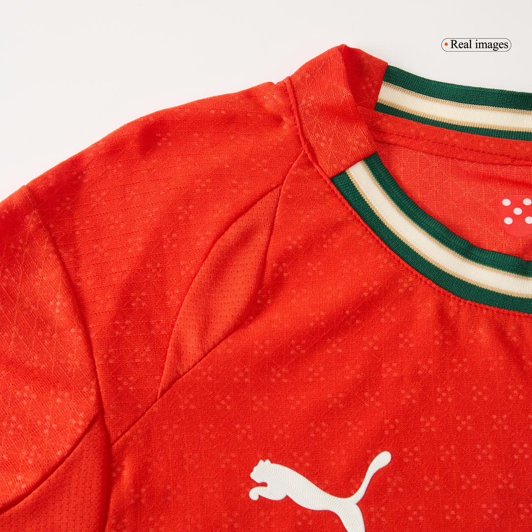 Authentic RONALDO #7 Portugal Home Soccer Jersey 2025 Red - Image 6