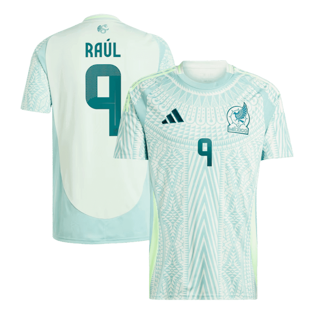 RAUL #9 Mexico Soccer Jersey Away Custom Shirt 2024
