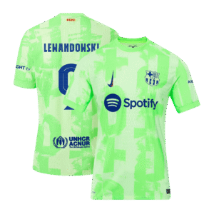 Authentic LEWANDOWSKI #9 Soccer Jersey Barcelona Third Away Shirt 2024/25 UCL