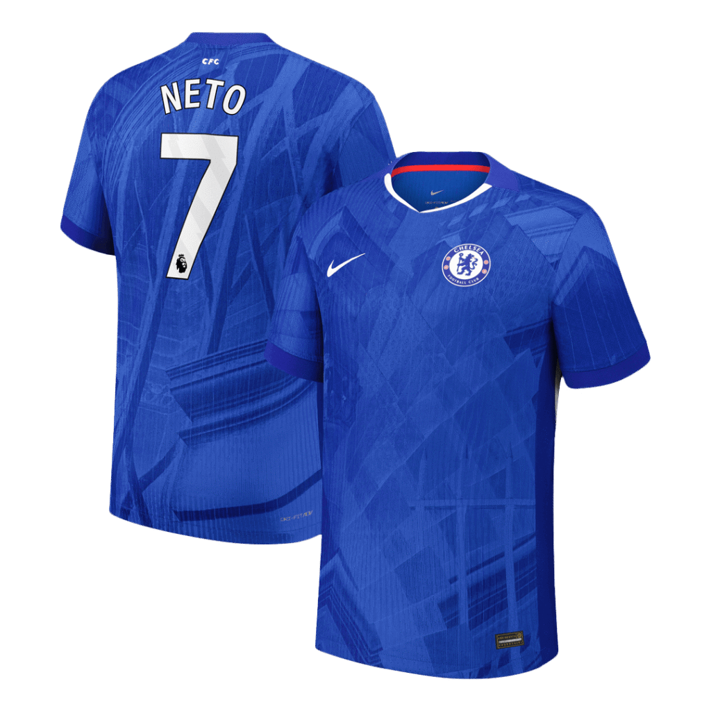 NETO #7 Chelsea Home Authentic Soccer Jersey 2025/26
