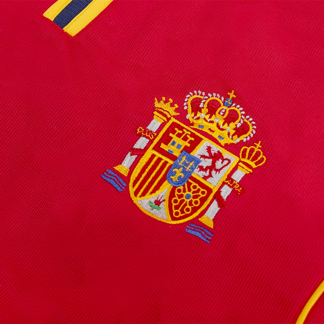 Retro 2000 Spain Home Soccer Jersey - Image 6