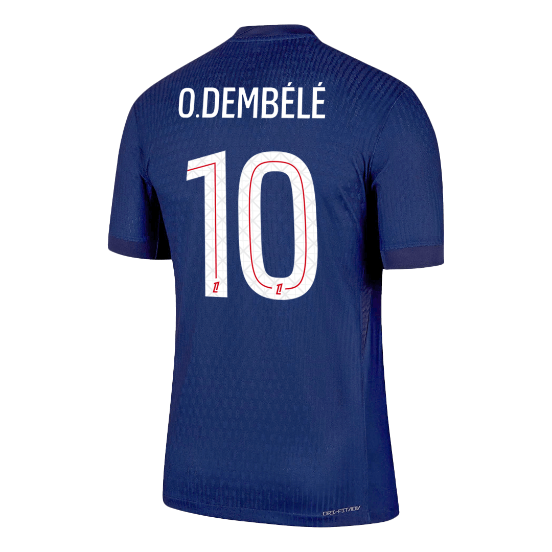 O.DEMBELE #10 PSG Home Authentic Soccer Jersey 2025/26 - Image 9