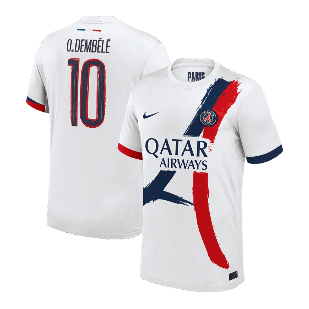 PSG O.DEMBÉLÉ #10 PSG Soccer Jersey Away Custom Shirt 2024/25 - UCL