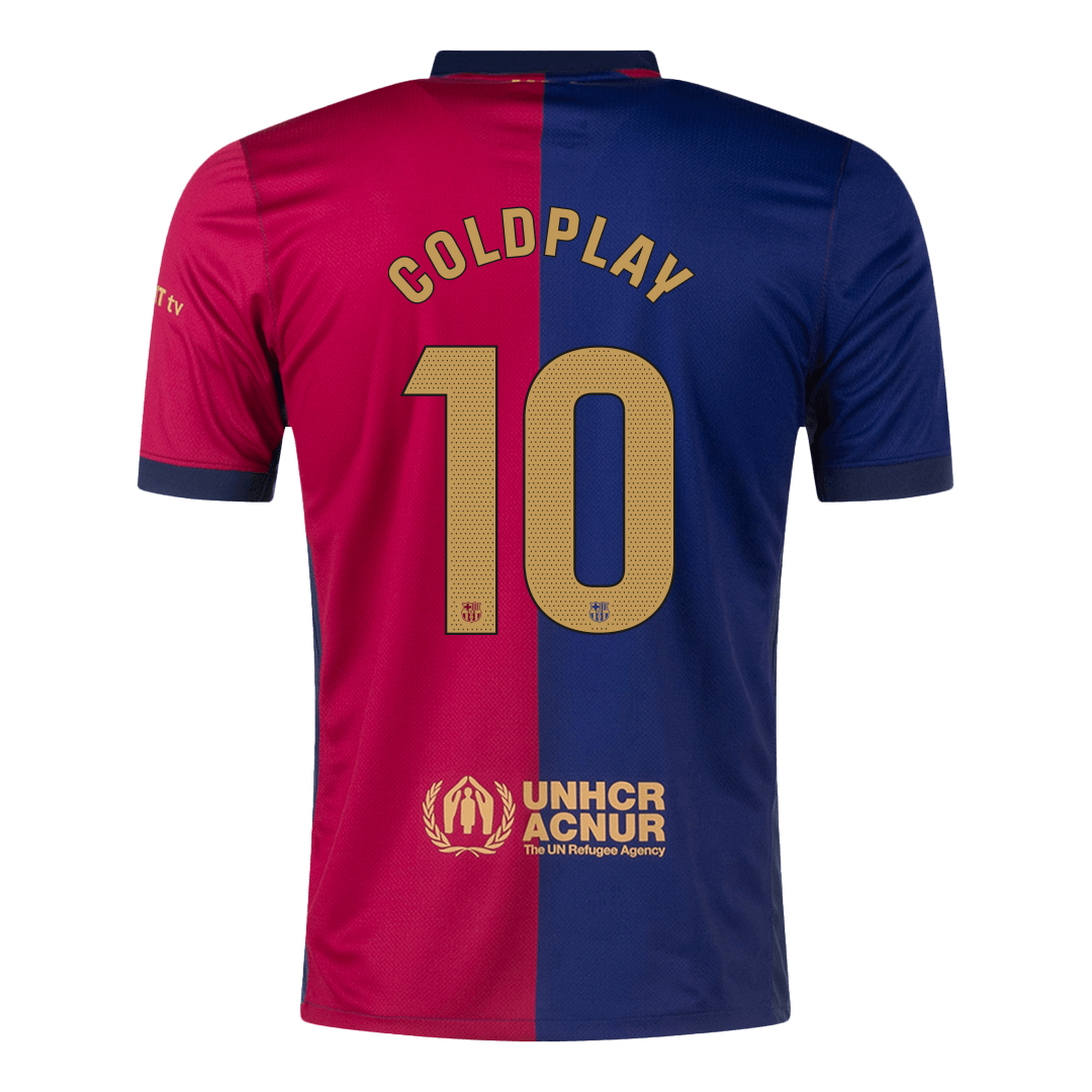 COLDPLAY #10 Barcelona Home Soccer Jersey 2024/25 - COLDPLAY - Image 12