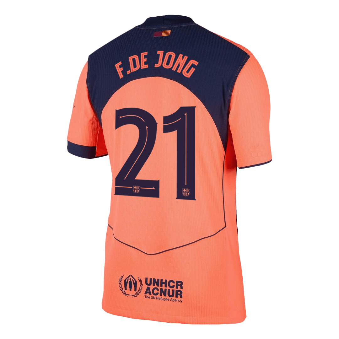 F.DE JONG #21 Barcelona Third Away Authentic Soccer Jersey 2025/26 - UCL - Image 2