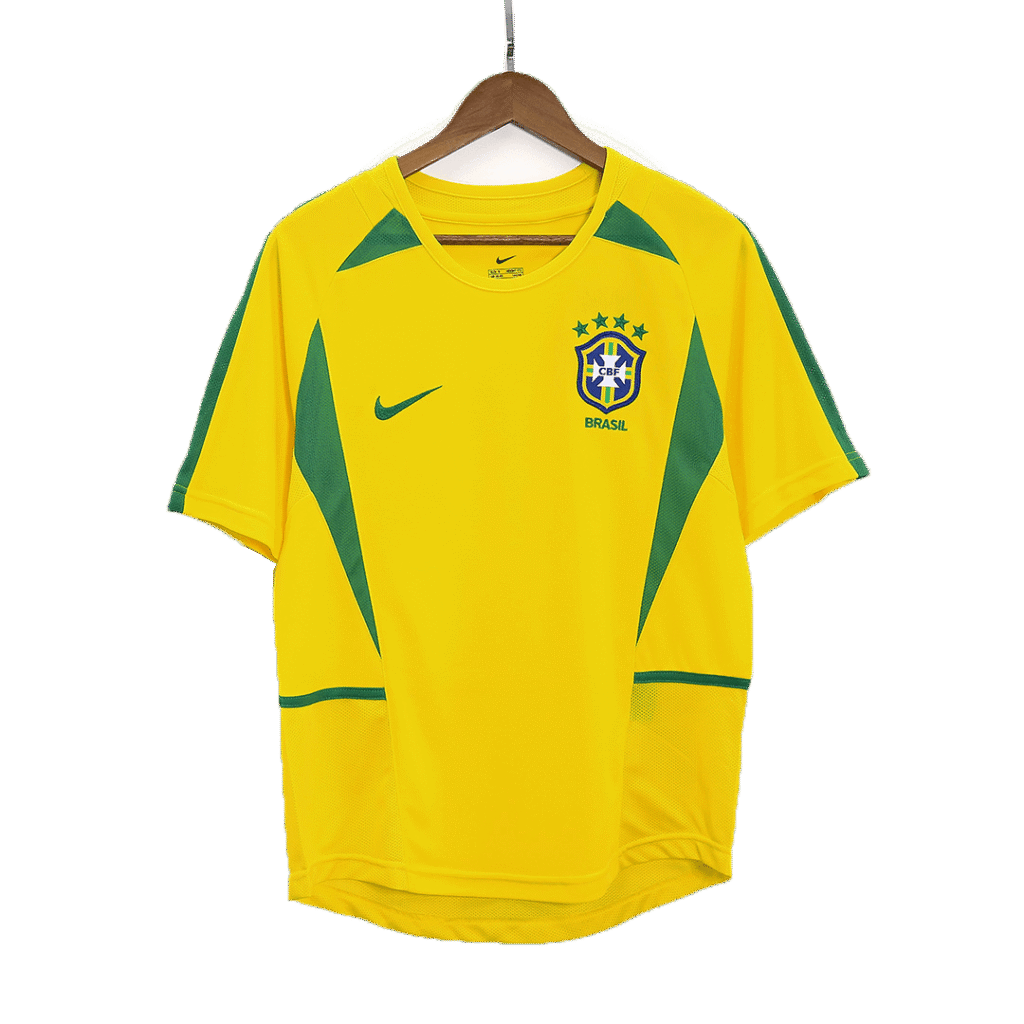 Retro 2002/03 Brazil Home Soccer Jersey