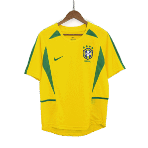 Retro 2002/03 Brazil Home Soccer Jersey