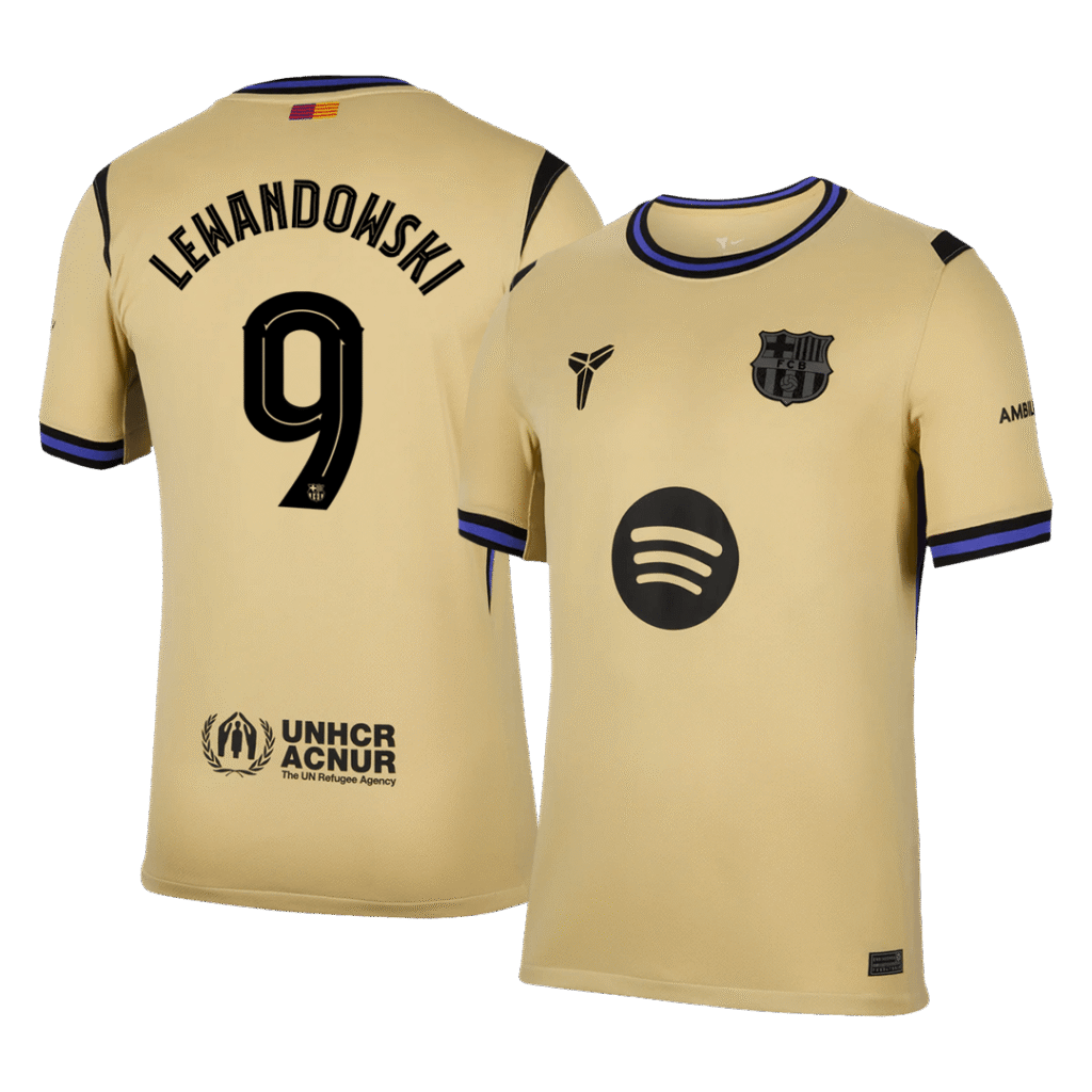 LEWANDOWSKI #9 Barcelona Away Soccer Jersey 2025/26 -UCL