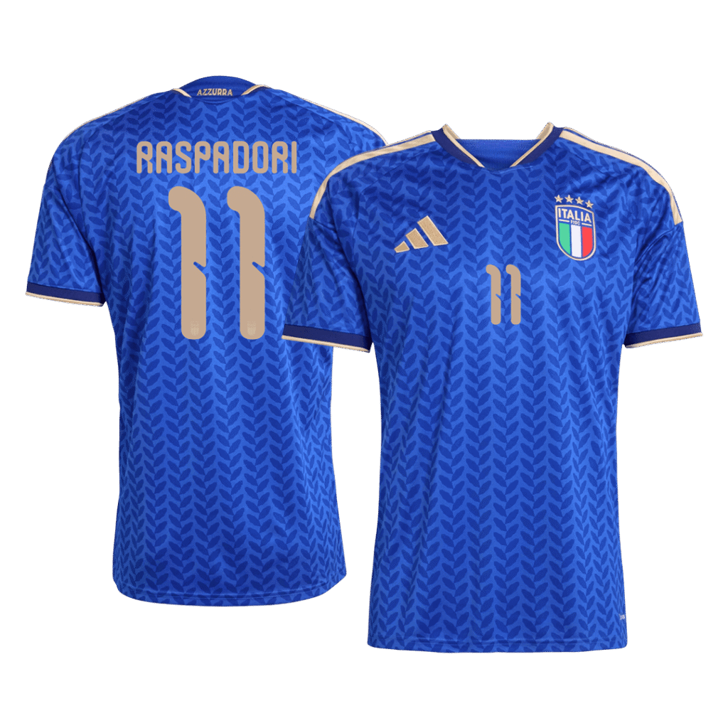 RASPADORI #11 Italy Home Soccer Jersey World Cup 2026