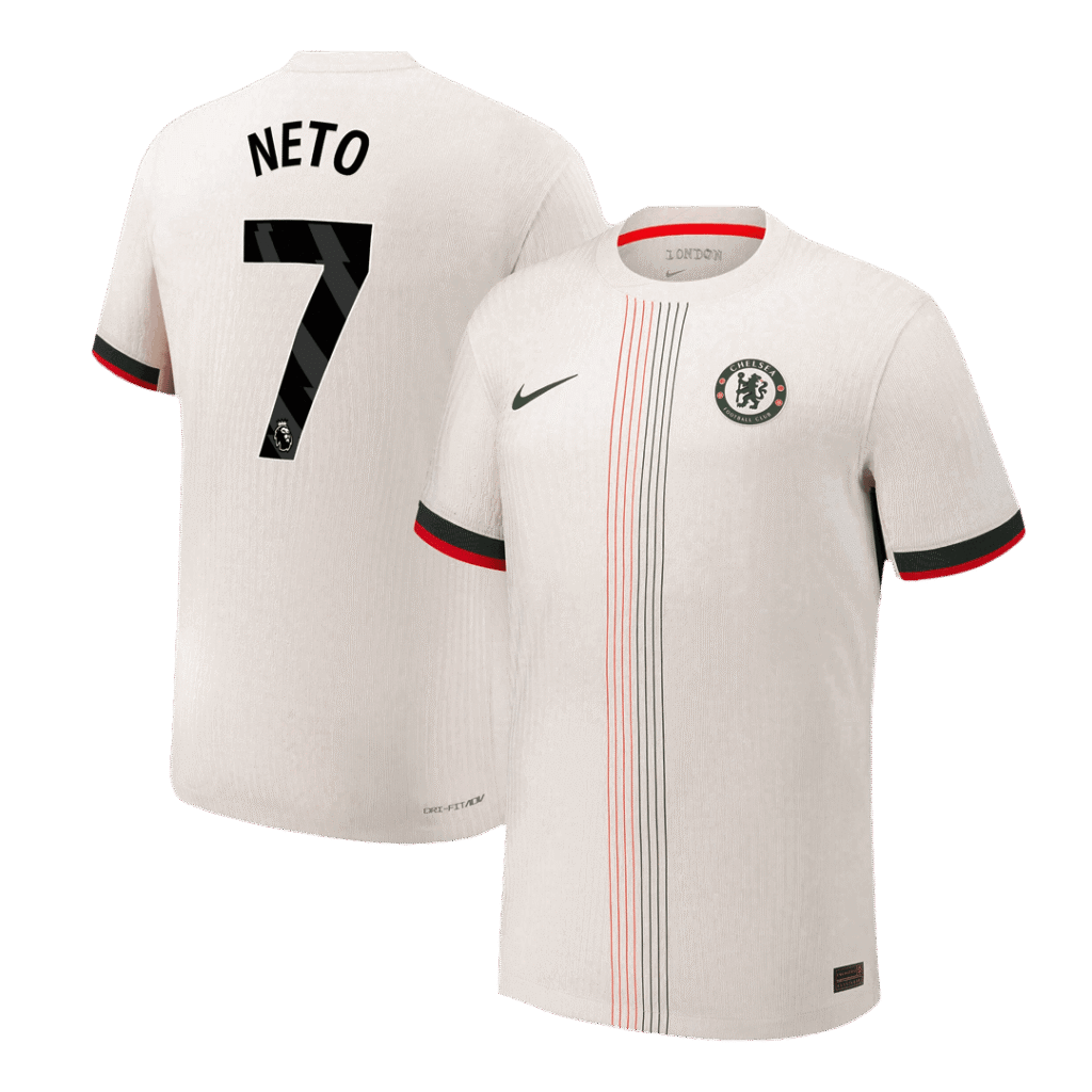 NETO #7 Chelsea Away Authentic Soccer Jersey 2025/26