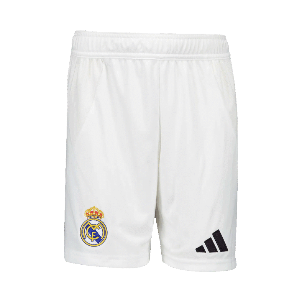 Gift-Real Madrid Home Soccer Shorts 2024/25 White