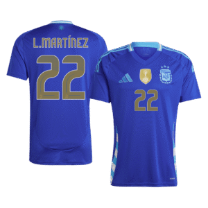 L.MART?NEZ #22 Argentina Away Soccer Jersey 2024