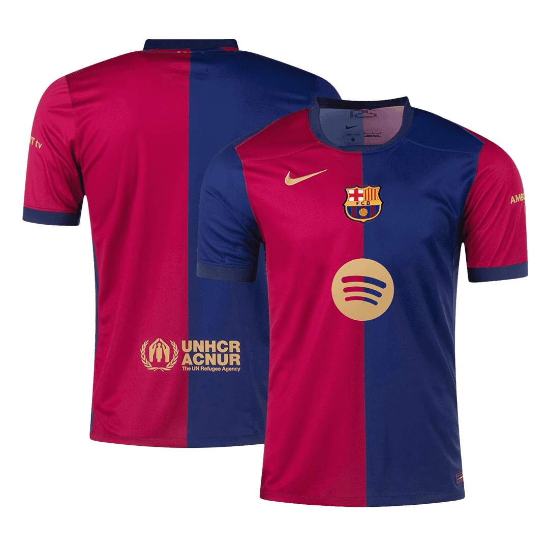 Gift-Barcelona Home Soccer Jersey 2024/25 - Spotify Logo Without Text - Image 2