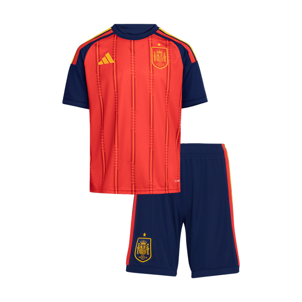 Spain Home World Cup Kids Soccer Jerseys Kit 2026
