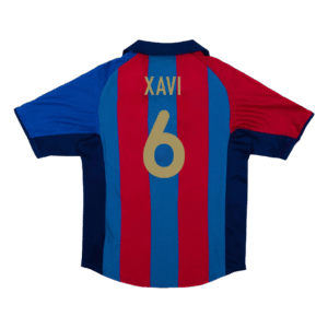Retro Jersey XAVI #6 Barcelona Retro Jersey Home Soccer Shirt 2001/02