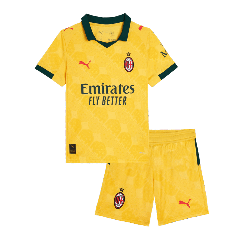AC Milan Third Away Kids Soccer Jerseys Kit 2025/26