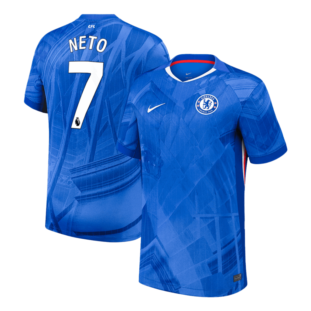 NETO #7 Chelsea Home Soccer Jersey 2025/26