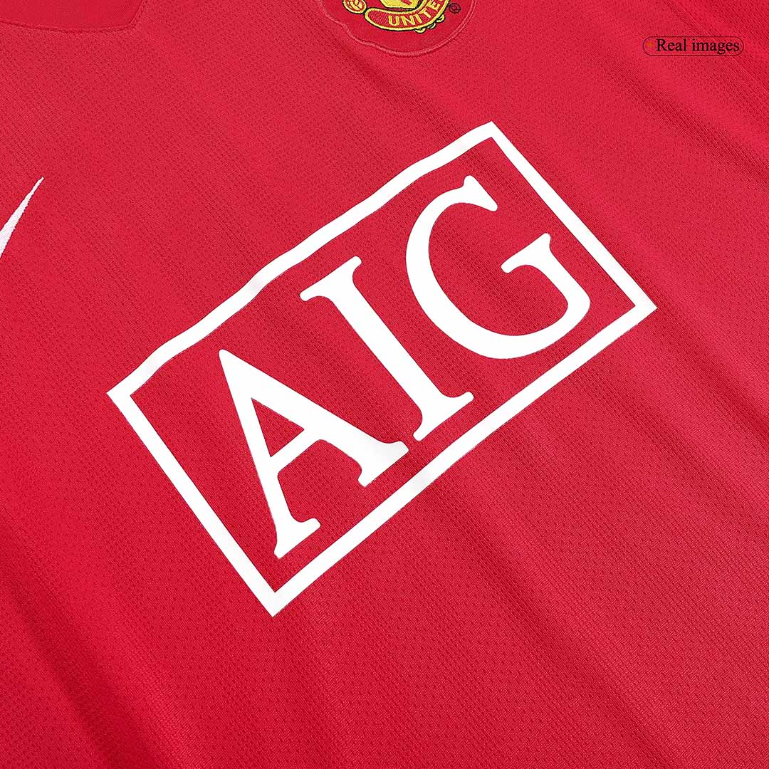 Manchester United Jersey Custom Home Soccer Jersey RONALDO #7 2007/08 - Image 7