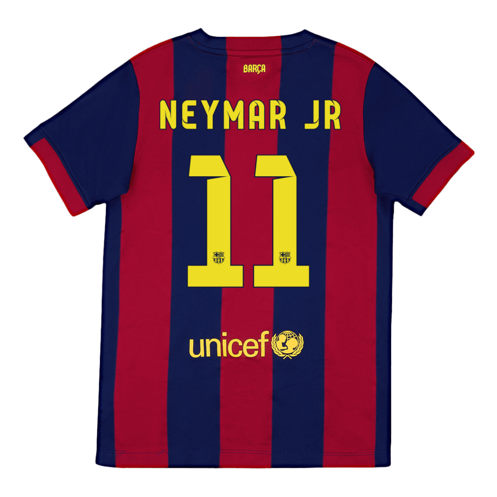 NEYMAR JR #11 Barcelona Retro Jersey Home Soccer Shirt 2014/15