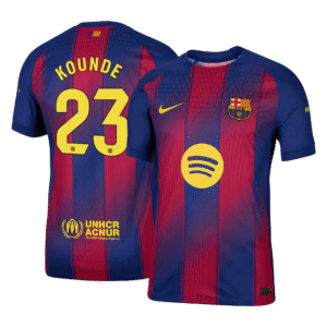 KOUNDE #23 Barcelona Home Authentic Soccer Jersey 2025/26