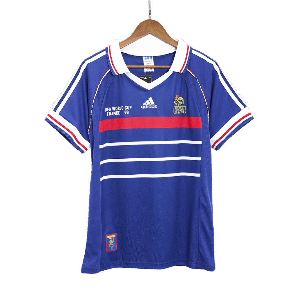 Retro 1998 France World Cup Home Soccer Jersey