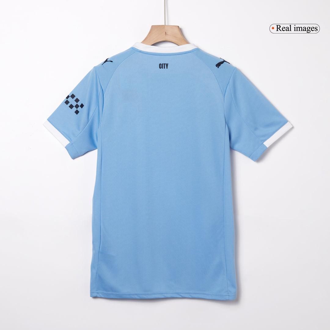 RODRIGO #16 Manchester City Home Soccer Jersey 2025/26 Blue - Image 11