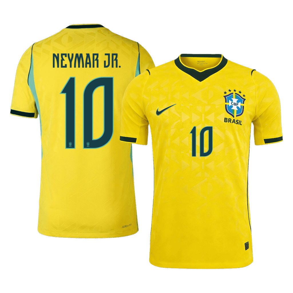 NEYMAR JR. #10 Brazil Home Player Version Jersey World Cup 2026
