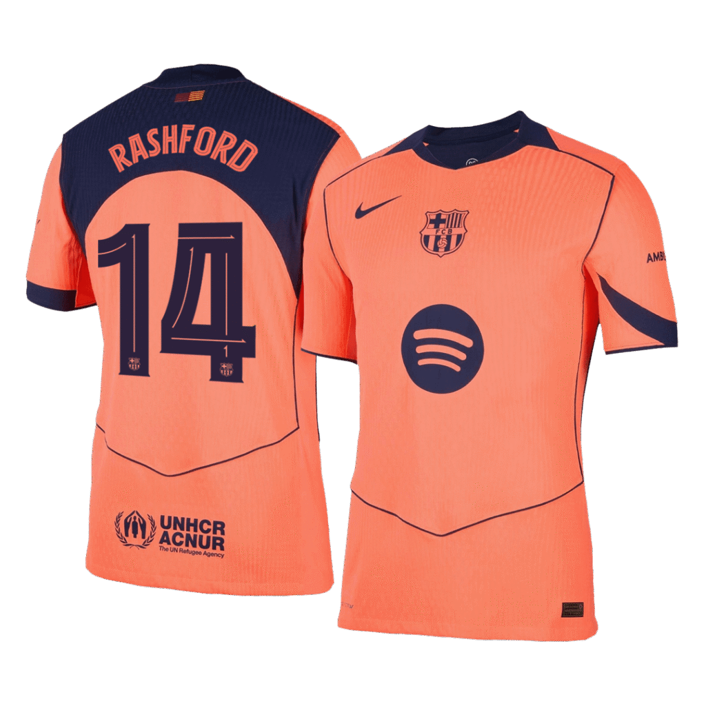 RASHFORD #14 Barcelona Third Away Authentic Soccer Jersey 2025/26 - UCL