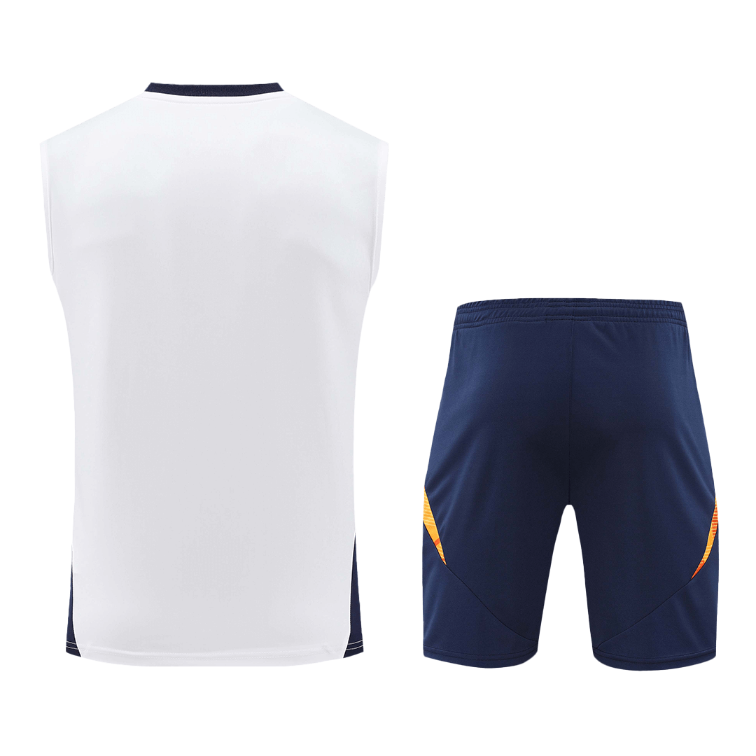 Real Madrid Pre-Match Soccer Jersey Vest Kit(Jersey+Shorts) 2024/25 - Image 3