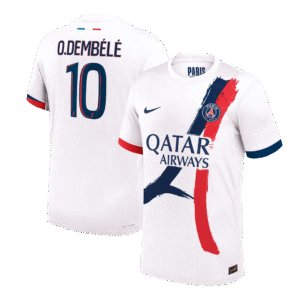 PSG Authentic O.DEMBÉLÉ #10 Soccer Jersey PSG Away Shirt 2024/25