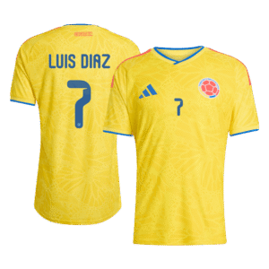 LUIS DíAZ #7 Colombia Home Player Version Jersey World Cup 2026